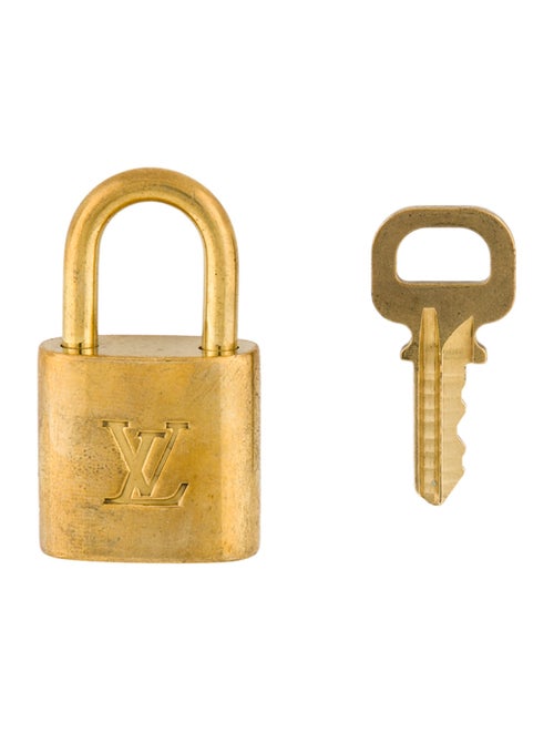Louis Vuitton Brass Lock & Key Set