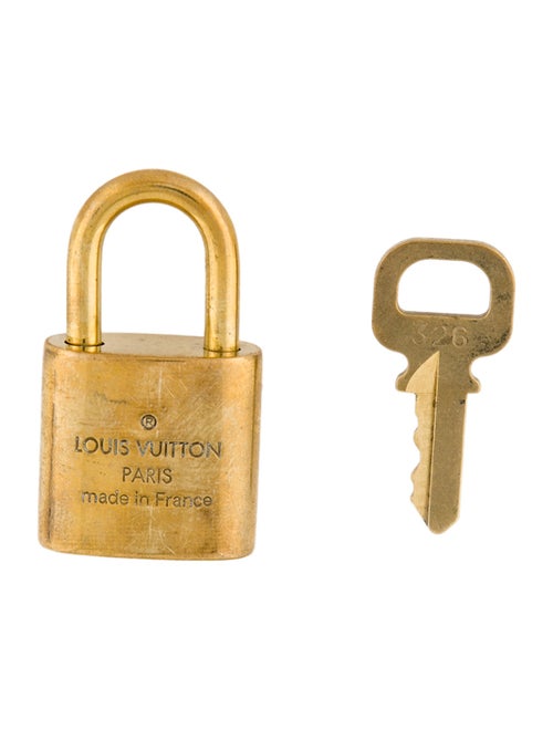 Louis Vuitton Brass Lock & Key Set