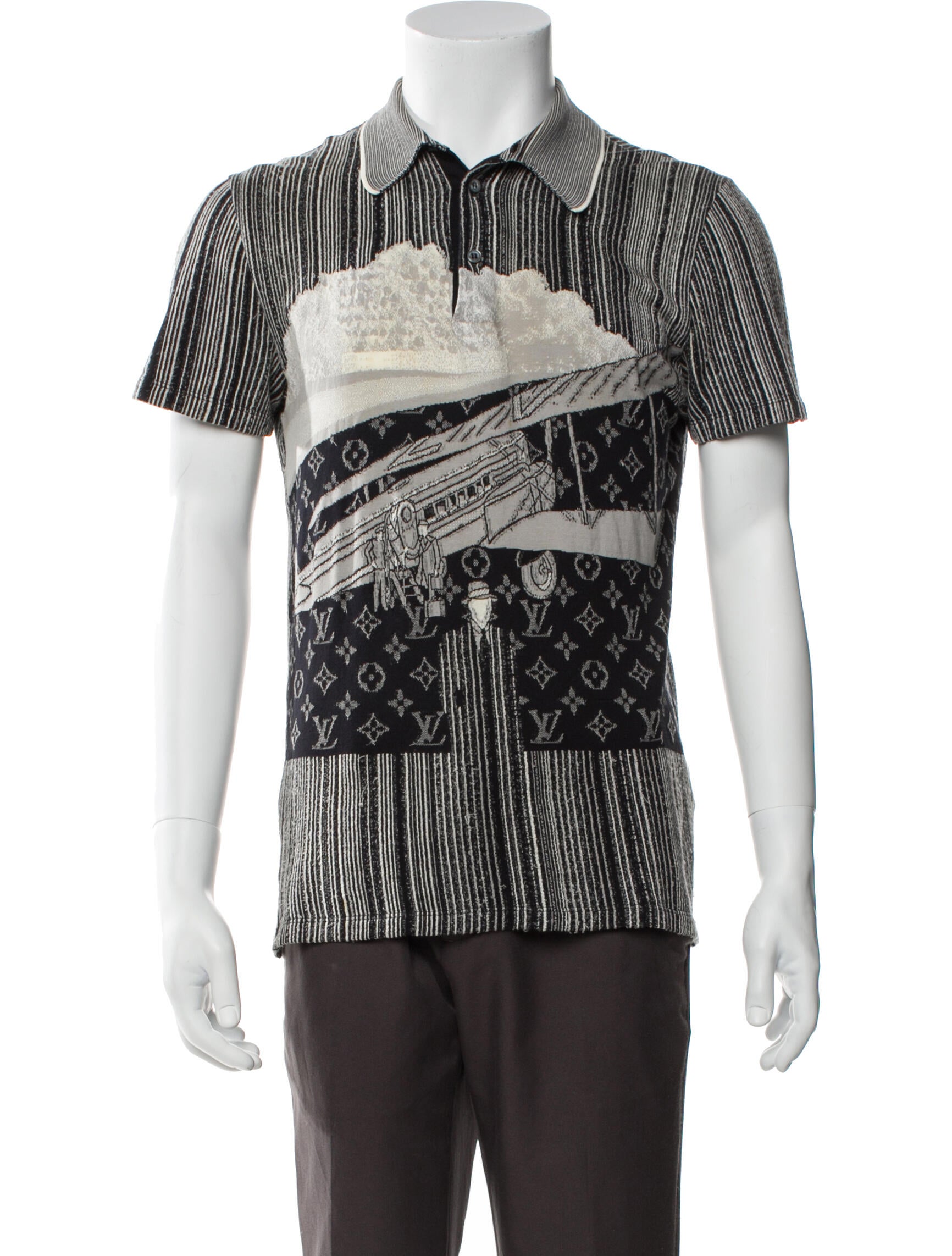 Louis Vuitton 2017 LV Monogram Polo Shirt