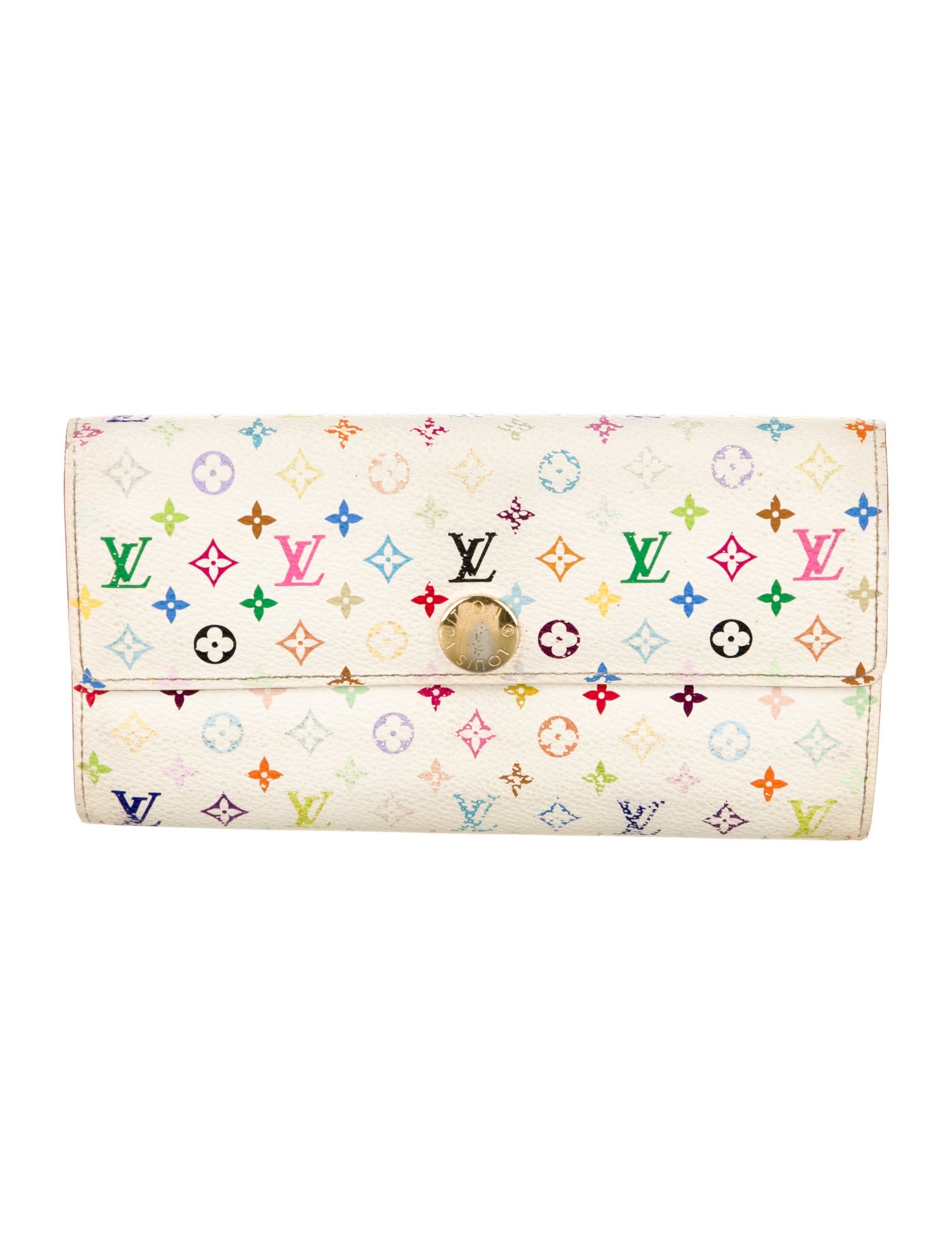 Louis Vuitton 2007 Multicolore Monogram Pattern Sarah Wallet