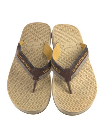 Louis Vuitton Printed Flip Flops