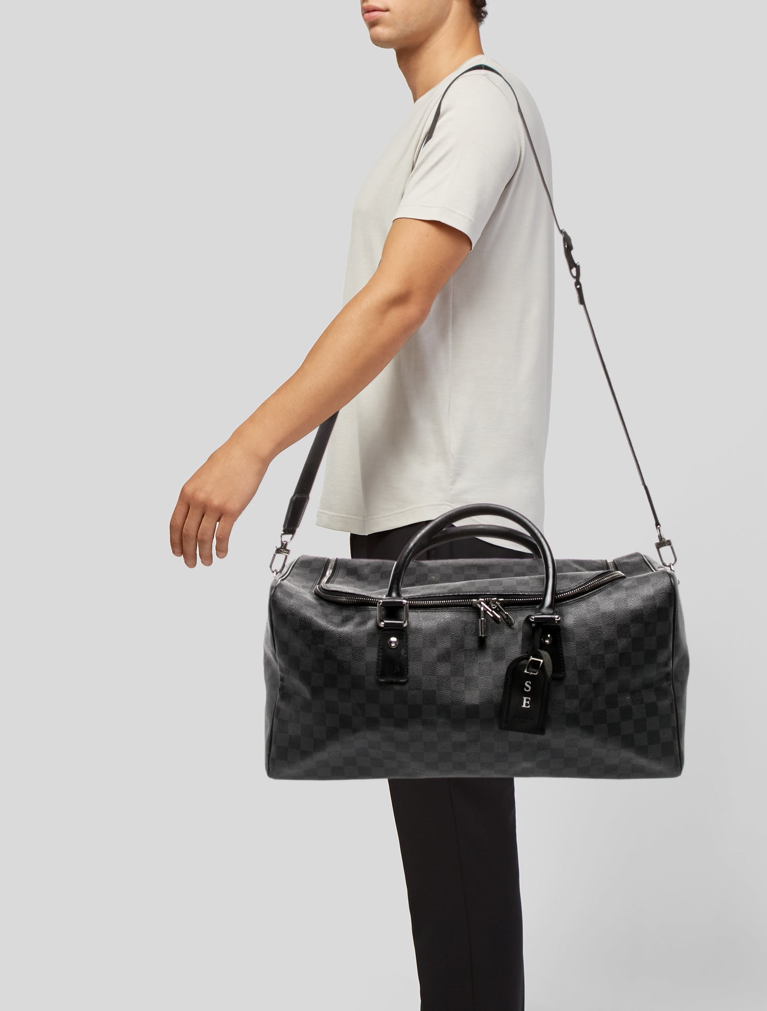 Louis Vuitton Damier Graphite Keepall Bandouliere