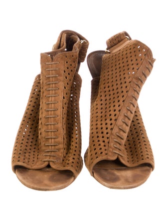 Louis Vuitton Suede Slingback Sandals