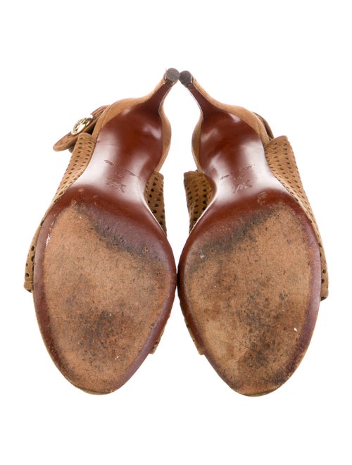 Louis Vuitton Suede Slingback Sandals