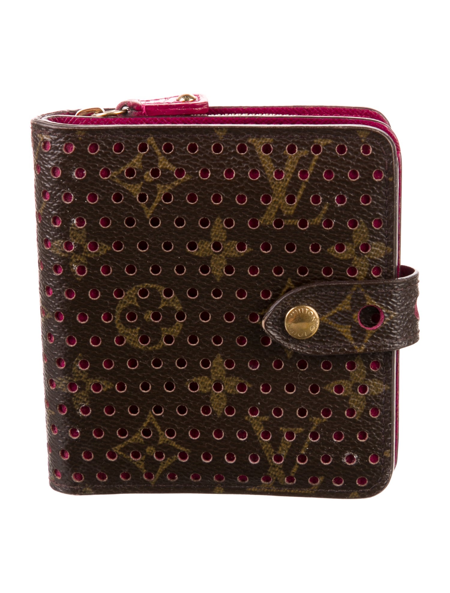 Louis Vuitton LV Monogram Coated Canvas Compact Zippé Wallet