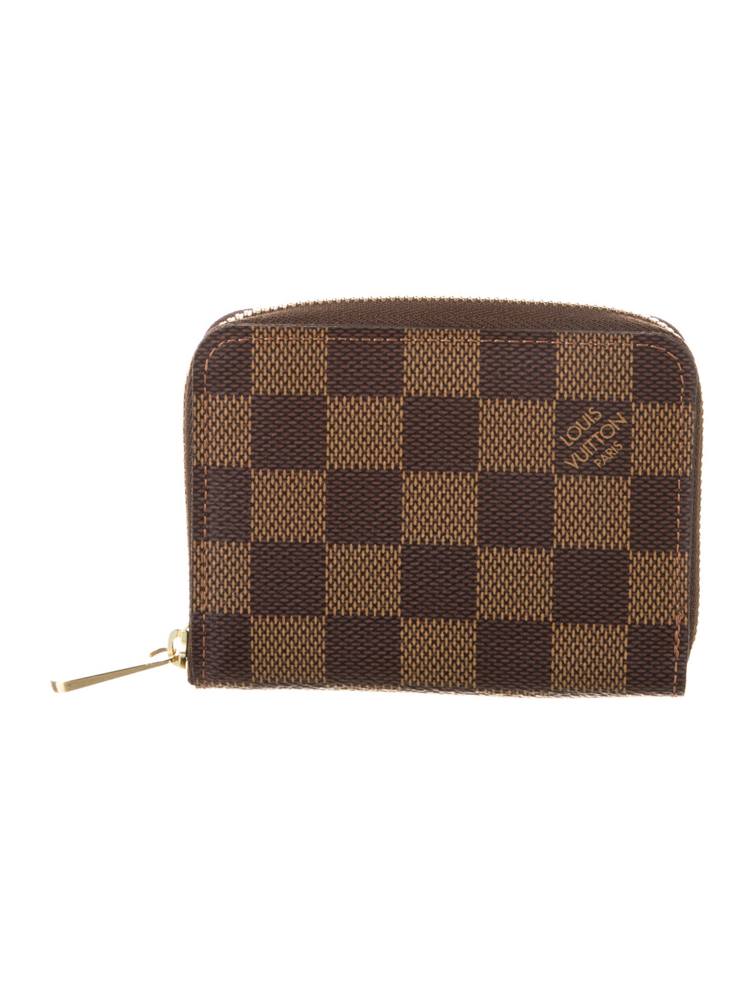 Louis Vuitton 2019 Damier Ebene Pattern Zippy Coin Purse