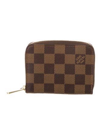 Louis Vuitton 2019 Damier Ebene Pattern Zippy Coin Purse
