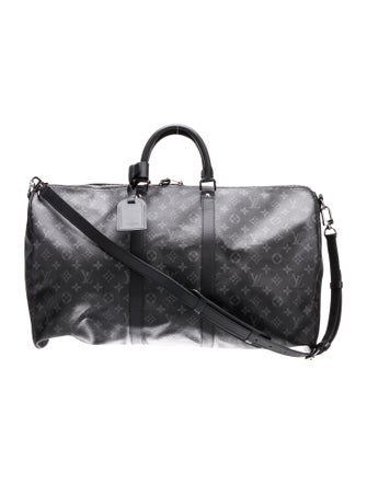 Louis Vuitton Monogram Eclipse Keepall Bandouliere 55