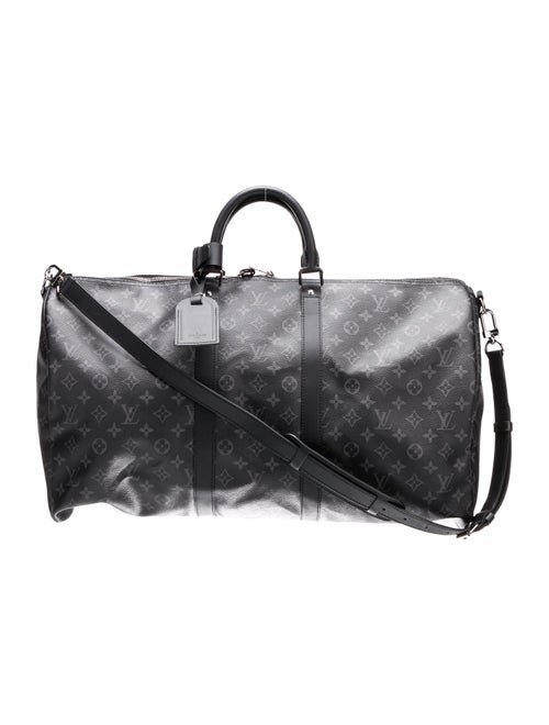 Louis Vuitton Monogram Eclipse Keepall Bandouliere 55