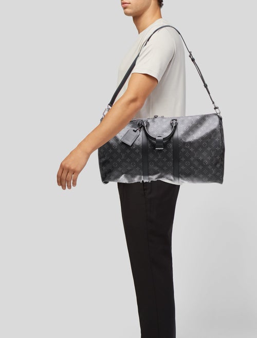 Louis Vuitton Monogram Eclipse Keepall Bandouliere 55