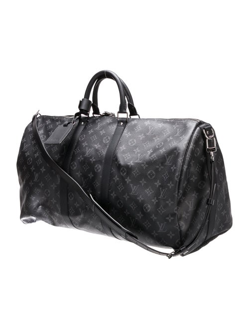 Louis Vuitton Monogram Eclipse Keepall Bandouliere 55