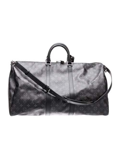 Louis Vuitton Monogram Eclipse Keepall Bandouliere 55
