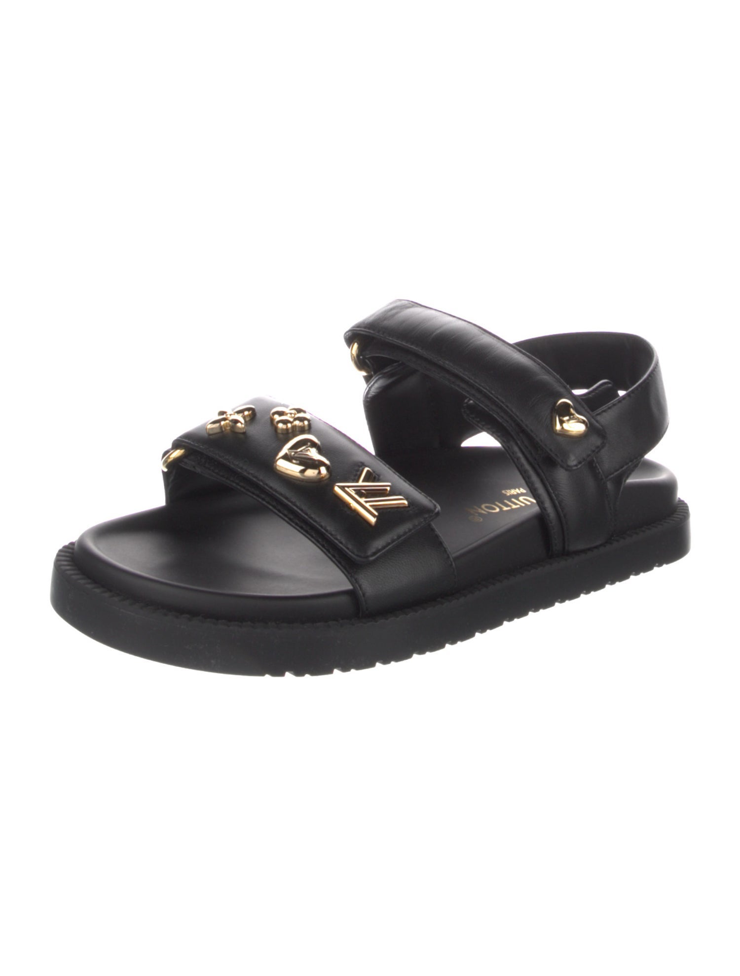 Louis Vuitton Leather Slides