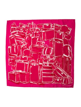 Louis Vuitton Trunks Carré Silk Scarf