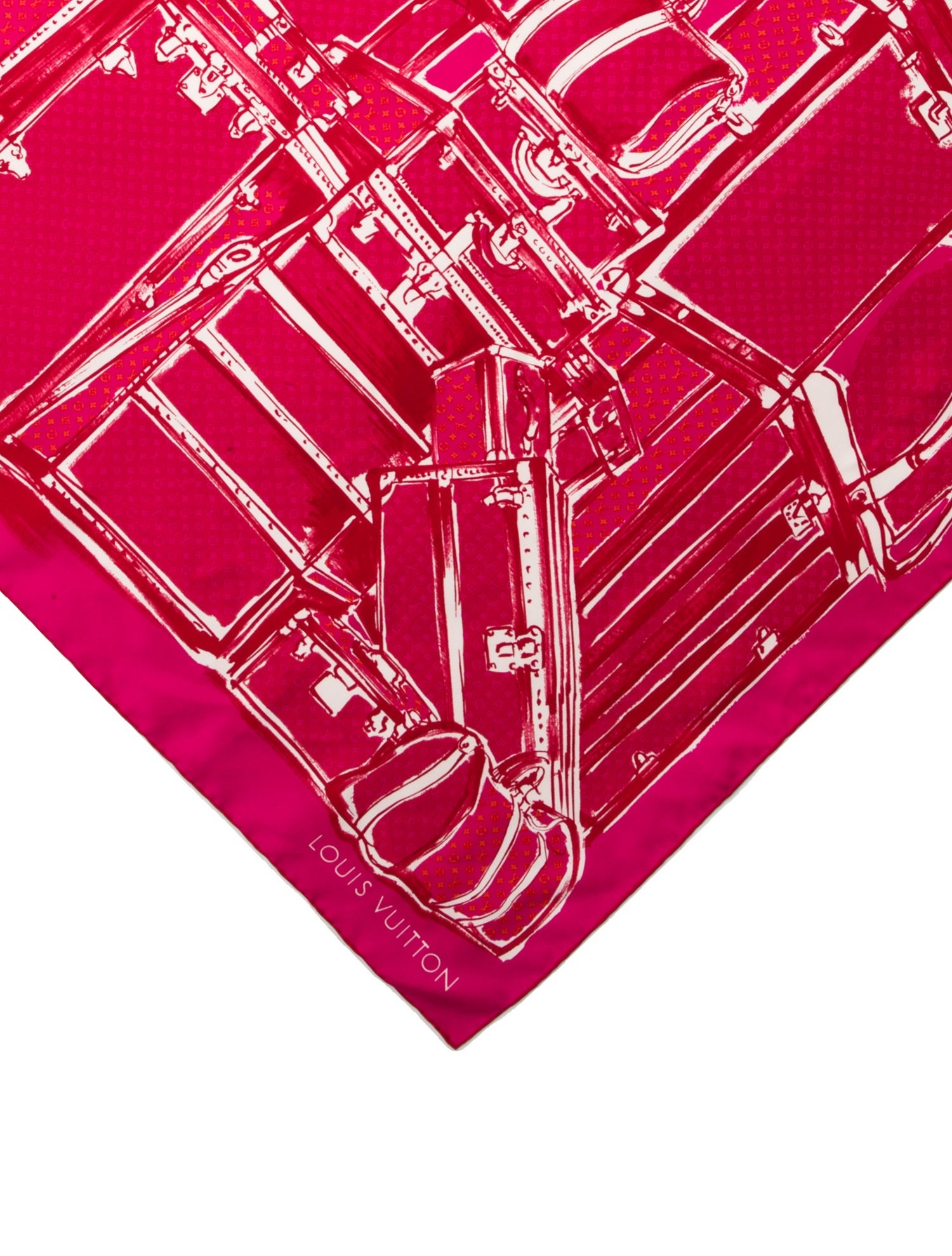 Louis Vuitton Trunks Carré Silk Scarf