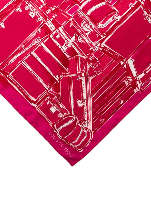 Louis Vuitton Trunks Carré Silk Scarf