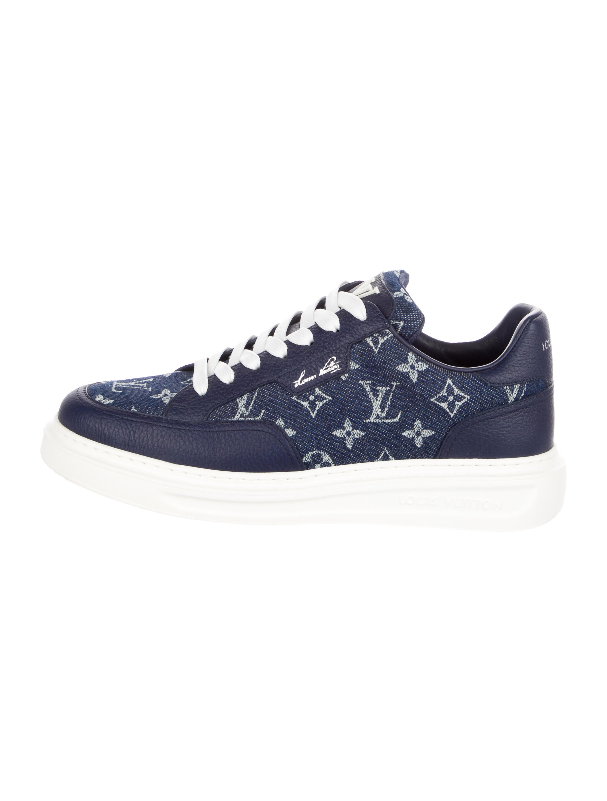 Louis Vuitton Denim Printed Sneakers