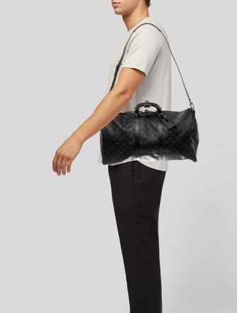 Louis Vuitton Monogram Eclipse Keepall Bandouliere 55