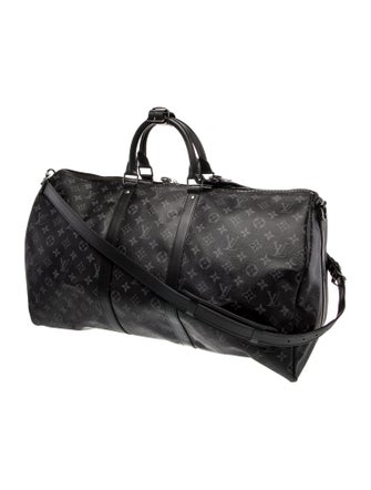 Louis Vuitton Monogram Eclipse Keepall Bandouliere 55