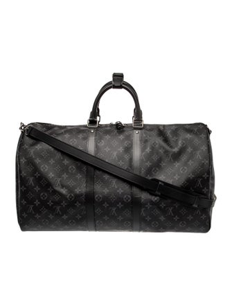 Louis Vuitton Monogram Eclipse Keepall Bandouliere 55