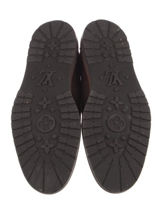 Louis Vuitton Suede Lace-Up Boots