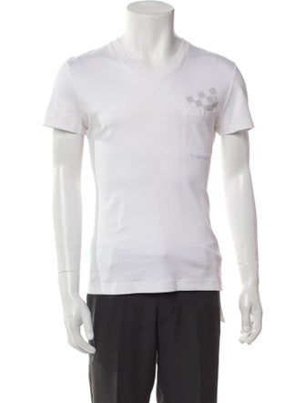Louis Vuitton 2012 Damier Azur Pattern T-Shirt