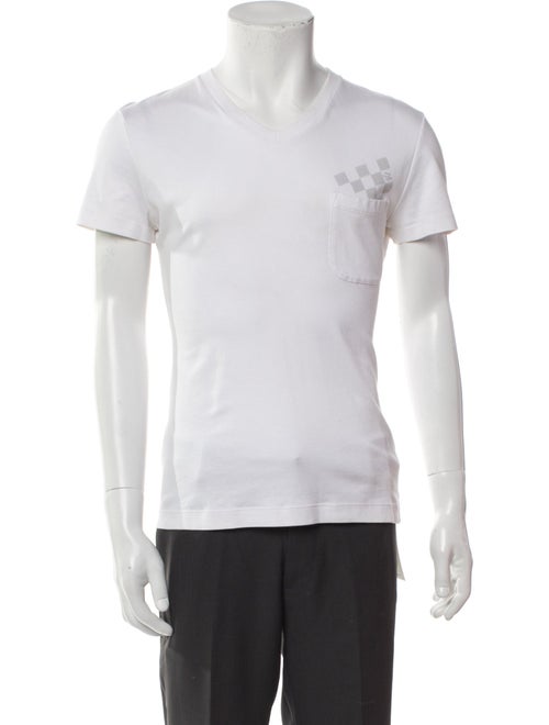 Louis Vuitton 2012 Damier Azur Pattern T-Shirt