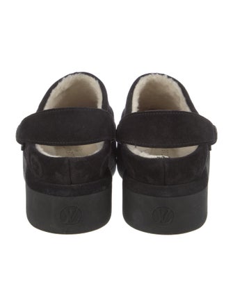 Louis Vuitton LV Monogram Suede Slingback Flats