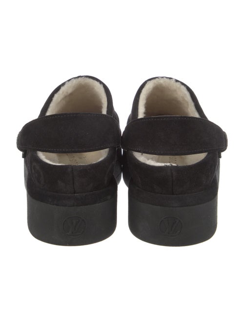 Louis Vuitton LV Monogram Suede Slingback Flats