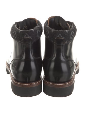 Louis Vuitton LV Monogram Leather Combat Boots