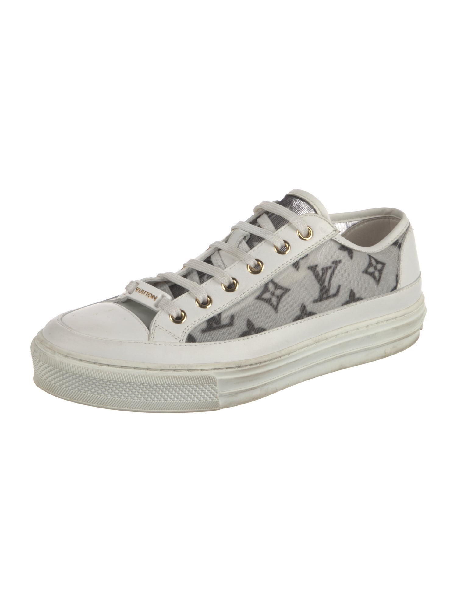 Louis Vuitton Monogram Pattern Leather Sneakers