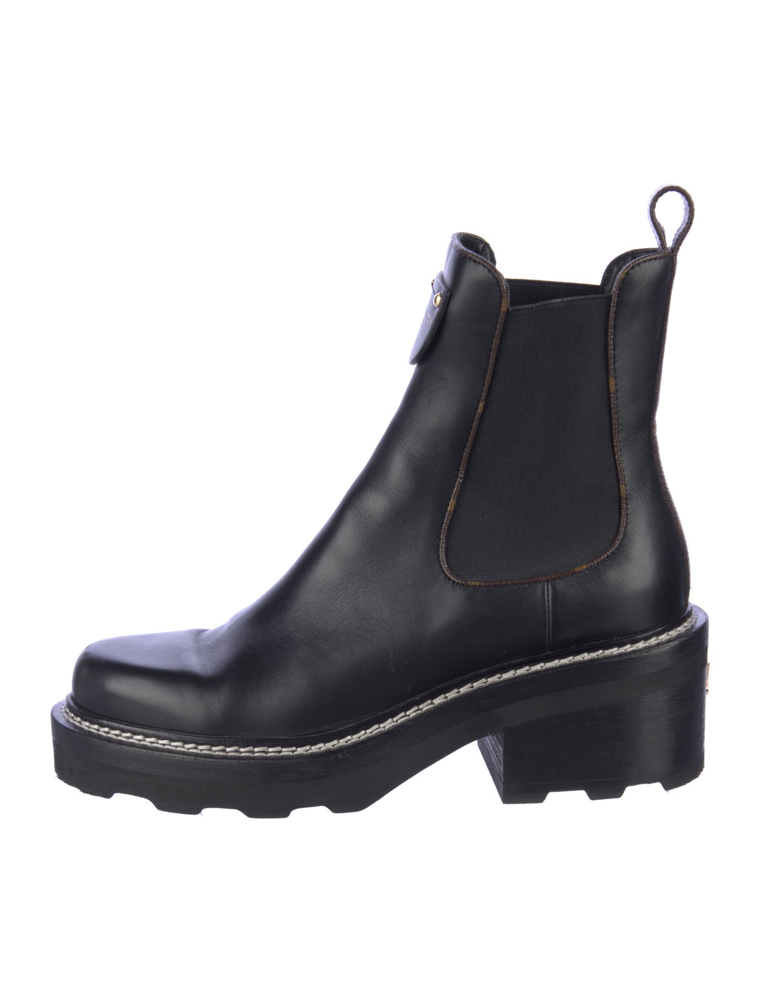 Louis Vuitton LV Monogram Leather Chelsea Boots
