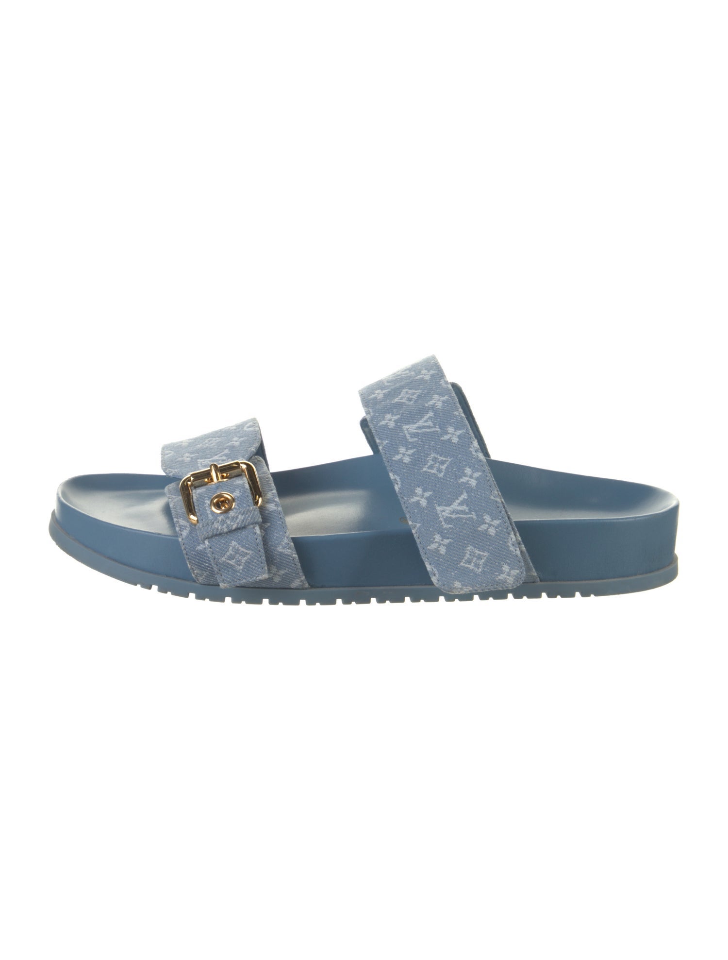 Louis Vuitton LV Monogram Denim Slides