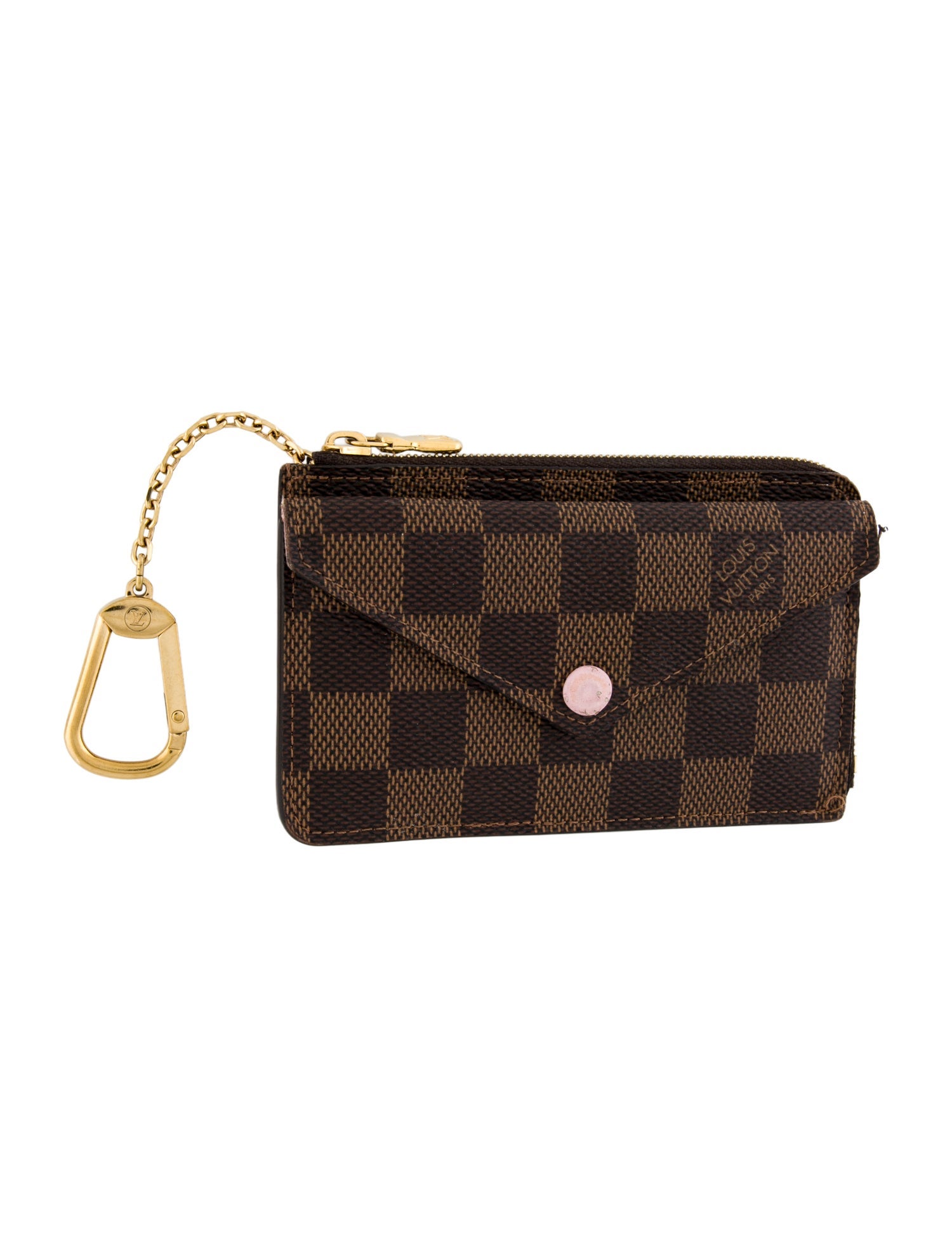 Louis Vuitton Damier Ebene Pattern Coated Canvas Card Holder Recto Verso