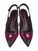 Louis Vuitton Leather Colorblock Pattern Slingback Pumps