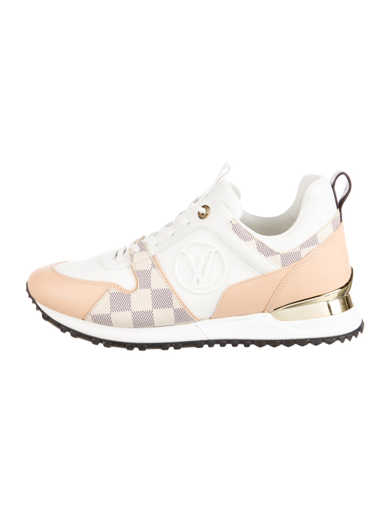 Louis Vuitton Damier Azur Pattern Leather Sneakers