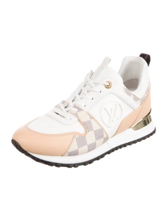 Louis Vuitton Damier Azur Pattern Leather Sneakers