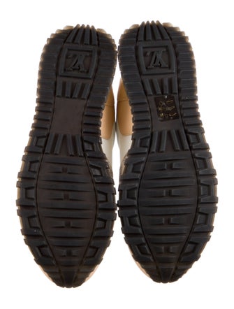 Louis Vuitton Damier Azur Pattern Leather Sneakers