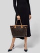 Louis Vuitton LV Monogram Neverfull w/Pouch MM