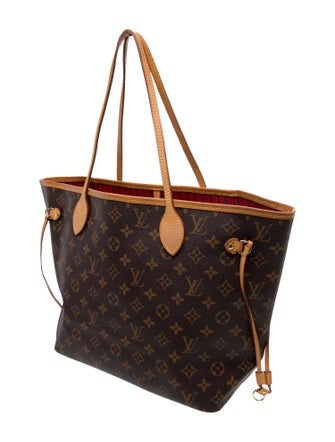 Louis Vuitton LV Monogram Neverfull w/Pouch MM