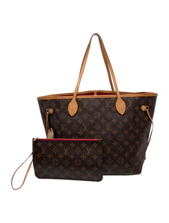 Louis Vuitton LV Monogram Neverfull w/Pouch MM