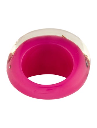Louis Vuitton Crystal & Resin Inclusion Ring