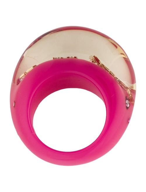 Louis Vuitton Crystal & Resin Inclusion Ring
