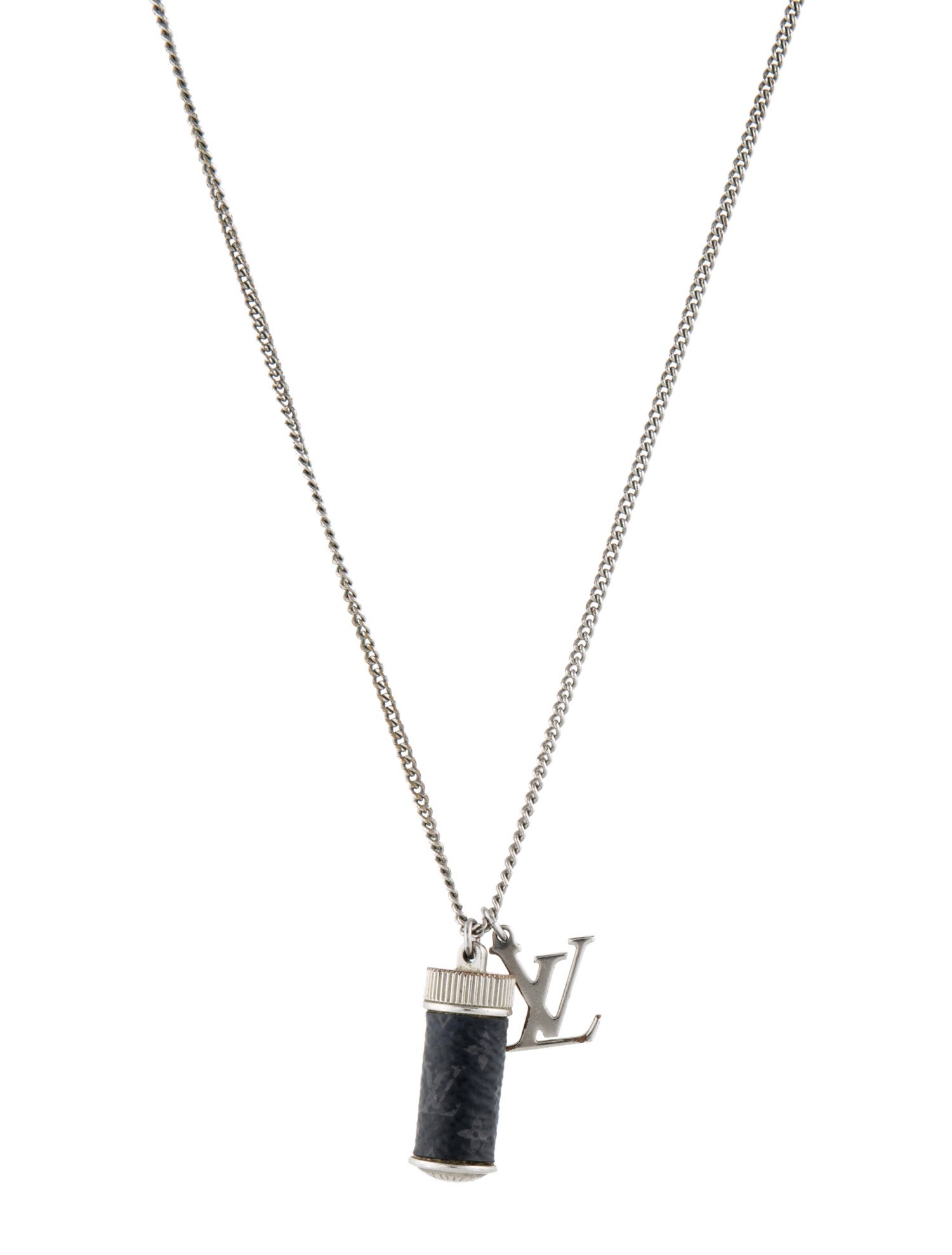 Louis Vuitton Canvas Monogram Eclipse Charms Necklace