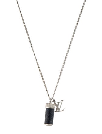 Louis Vuitton Canvas Monogram Eclipse Charms Necklace