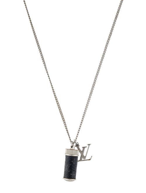 Louis Vuitton Canvas Monogram Eclipse Charms Necklace