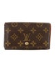 Louis Vuitton 2002 Monogram Pattern Trésor Wallet