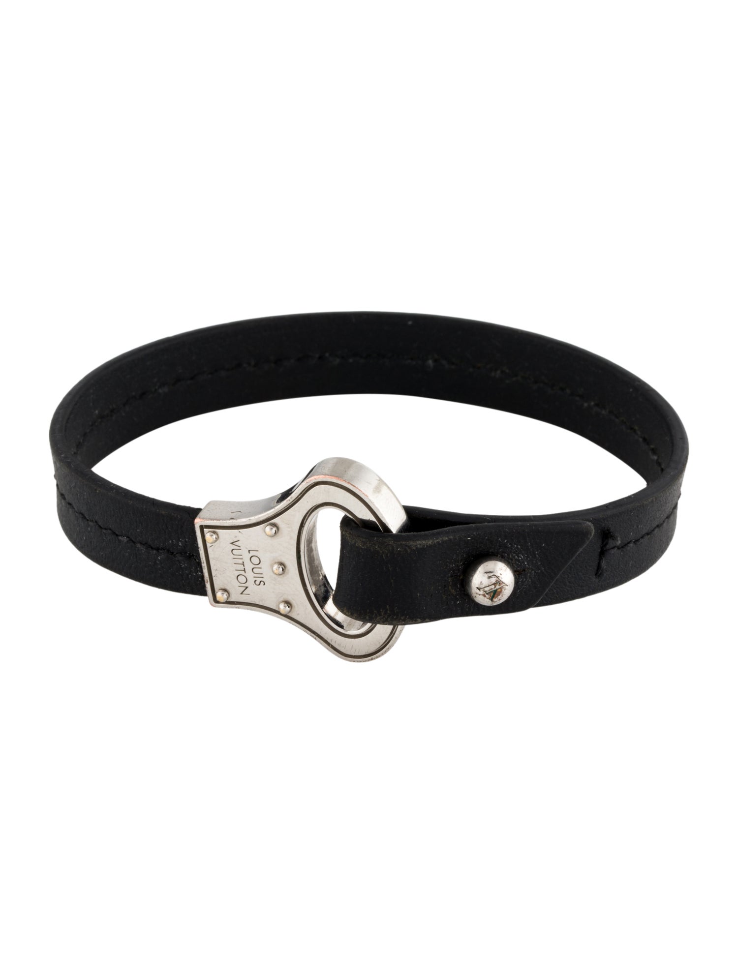 Louis Vuitton Leather Archive Bracelet