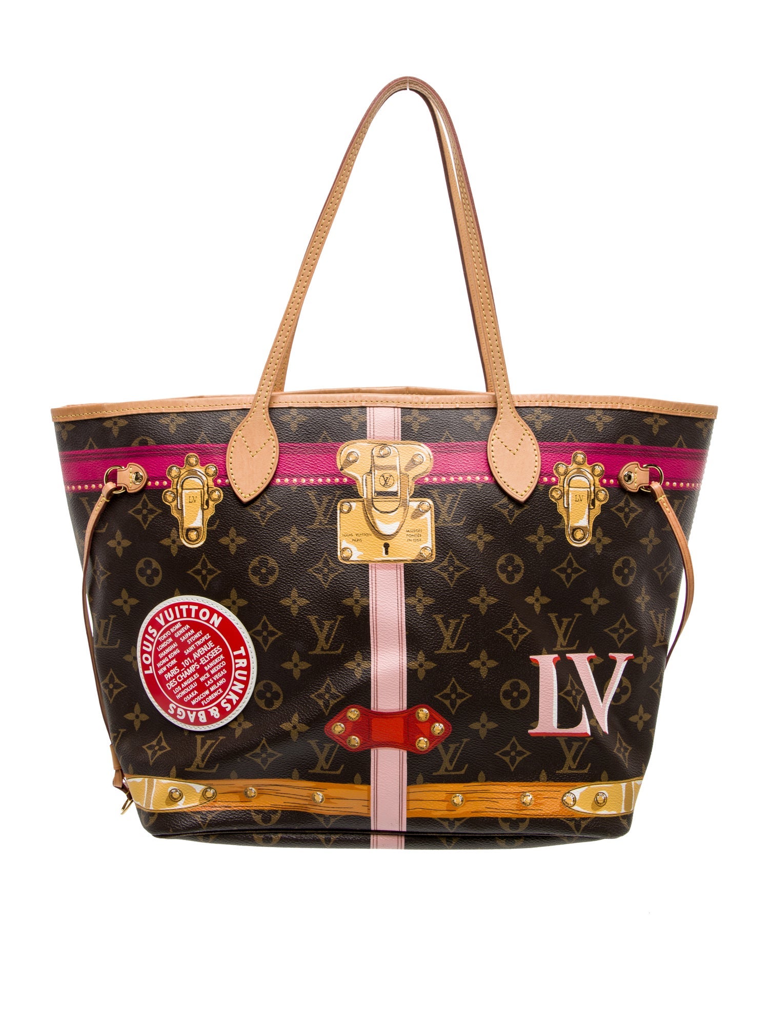 Louis Vuitton LV Monogram Neverfull w/Pouch MM