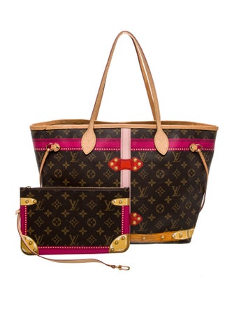 Louis Vuitton LV Monogram Neverfull w/Pouch MM